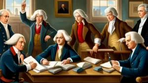 The founding fathers all wore wigs at the singing of the constitution to hide their thinning hair.