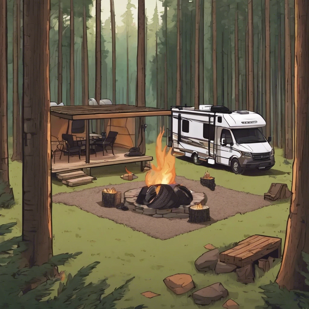 An AI rendering of a hunting camp. (not pictured: Shaquille O'Neal)